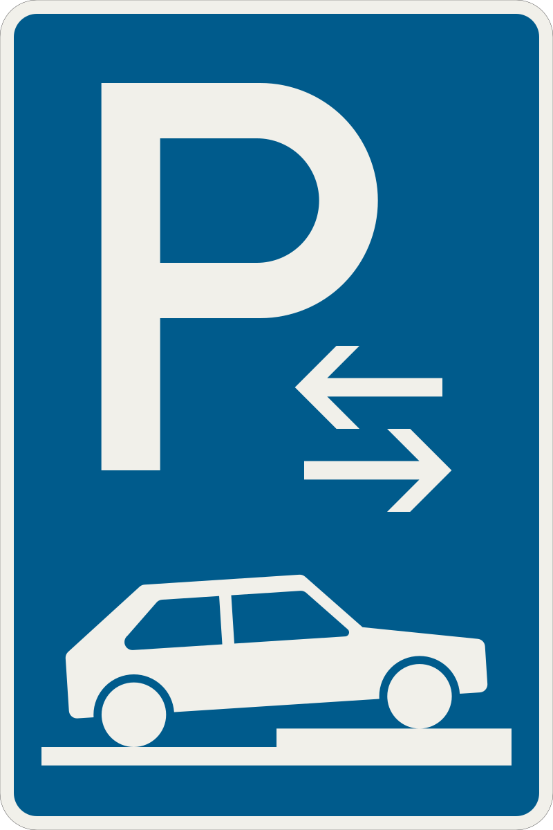 273 78 Parkovanie na chodniku priecne ciastocne umiestnenie sikmo pozdlzne vpravo priebeh platnosti.svg