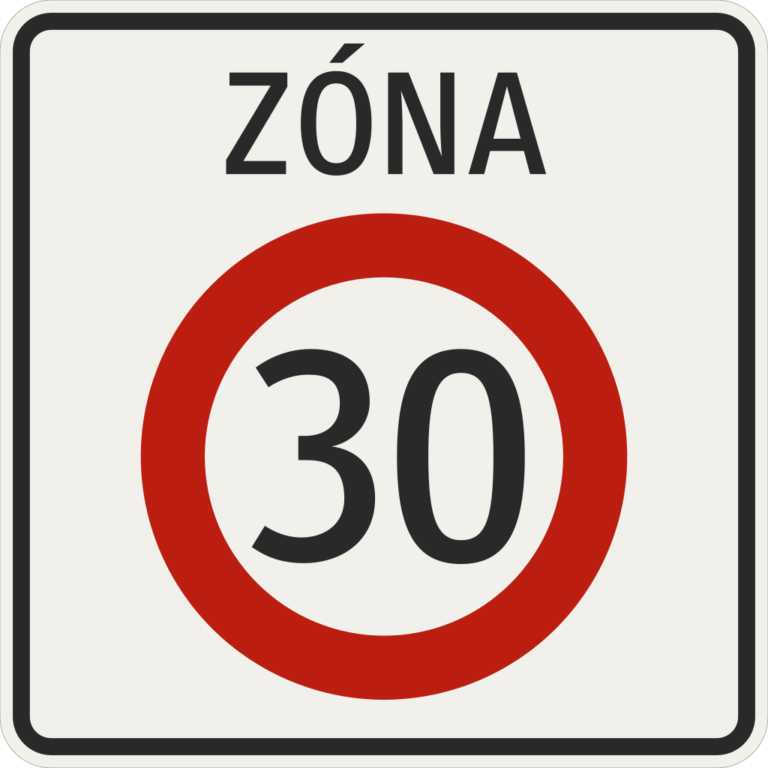 268 30 Zona najvyssej dovolenej rychlosti 30 kmh.svg