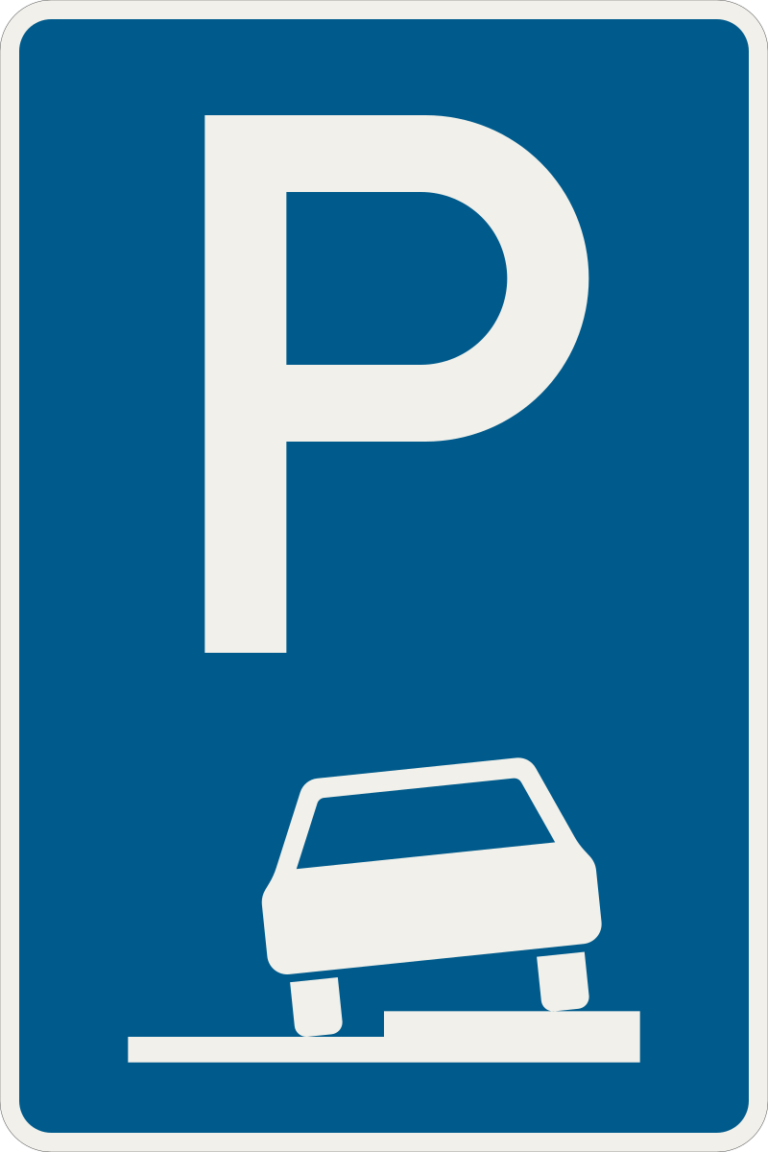 273 55 Parkovanie na chodniku ciastocne umiestnenie sikmo pozdlzne vpravo.svg