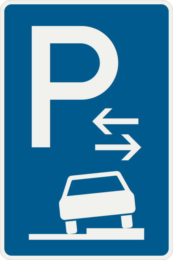 273 58 Parkovanie na chodniku ciastocne umiestnenie sikmo pozdlzne vpravo priebeh platnosti.svg