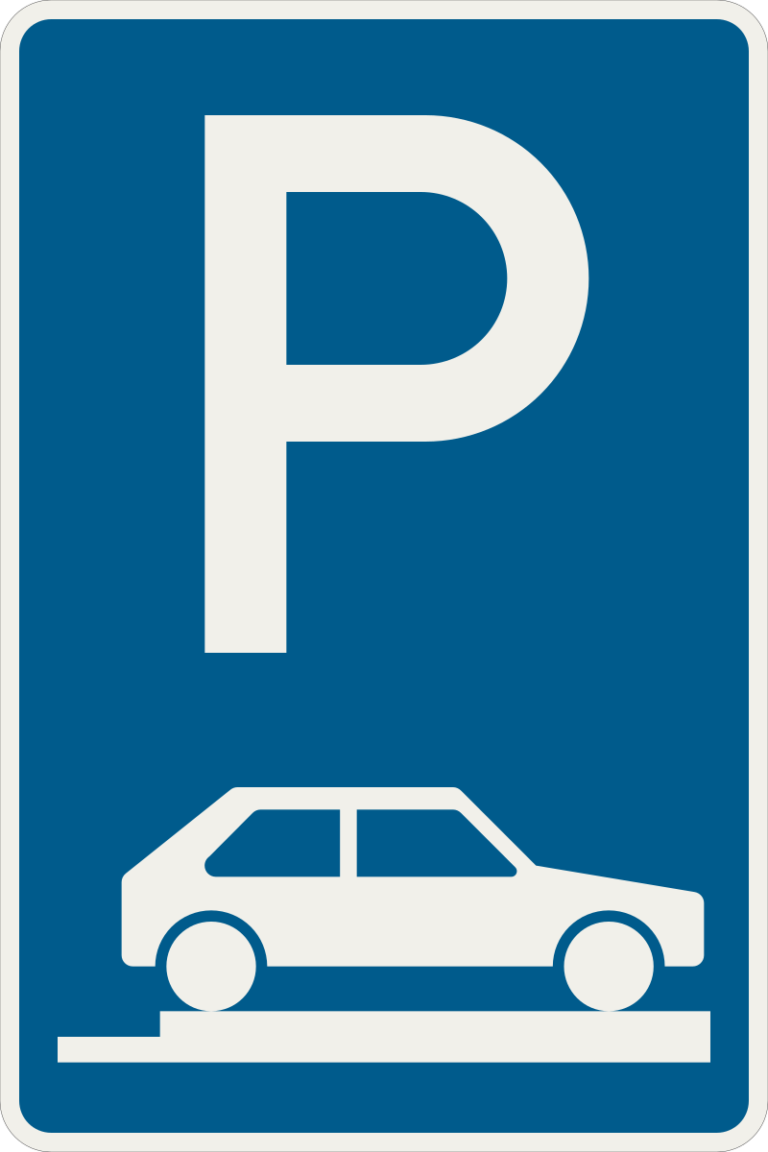 273 85 Parkovanie na chodniku priecne uplne umiestnenie sikmo pozdlzne vpravo.svg